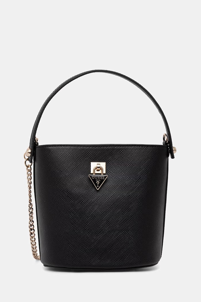 Guess dámska crossbody kabelka z imitácie kože PATSIE čierna HWZG99.19030