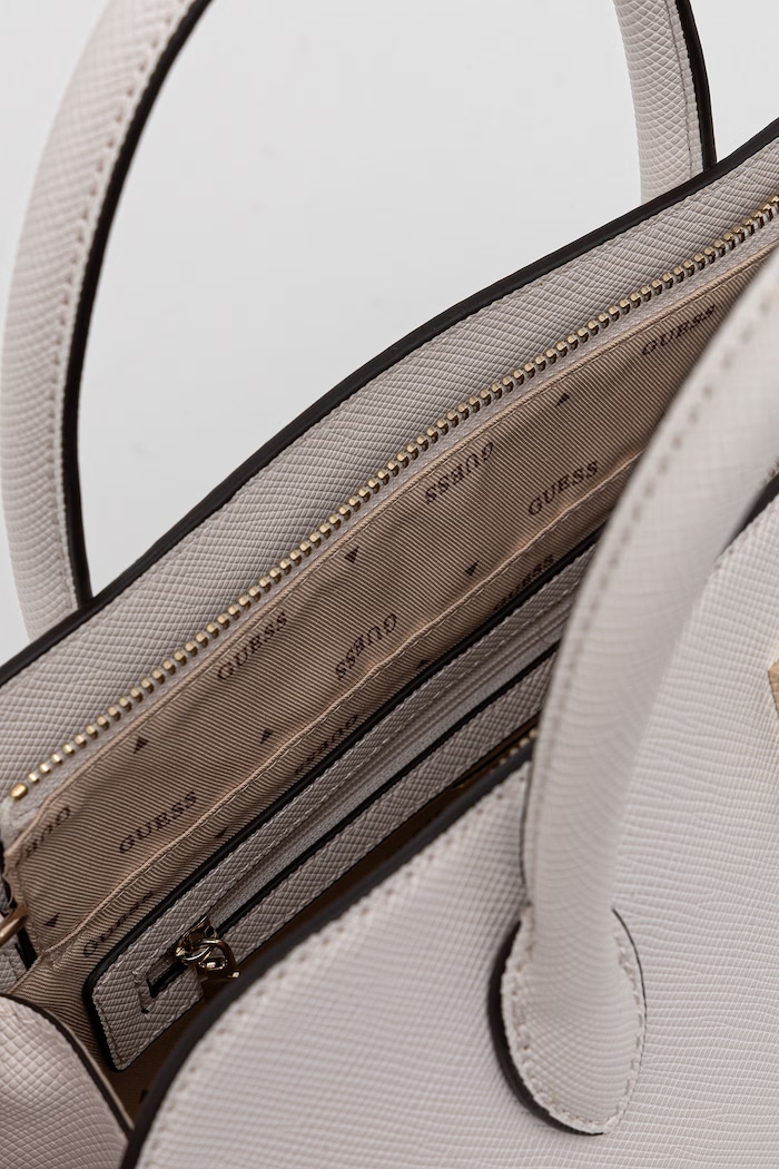 Guess geantă crossbody pentru femei, cu imitație de piele PATSIE alb HWZG99.19060