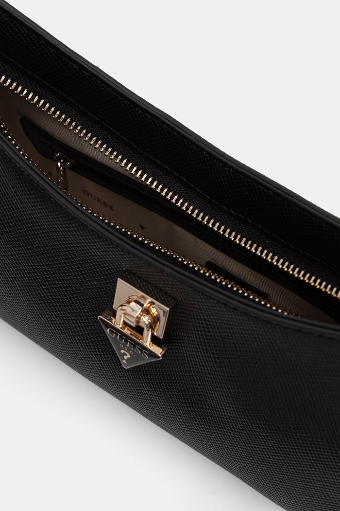 Guess dámska crossbody kabelka z imitácie kože PATSIE HWZG99.19180 čierna