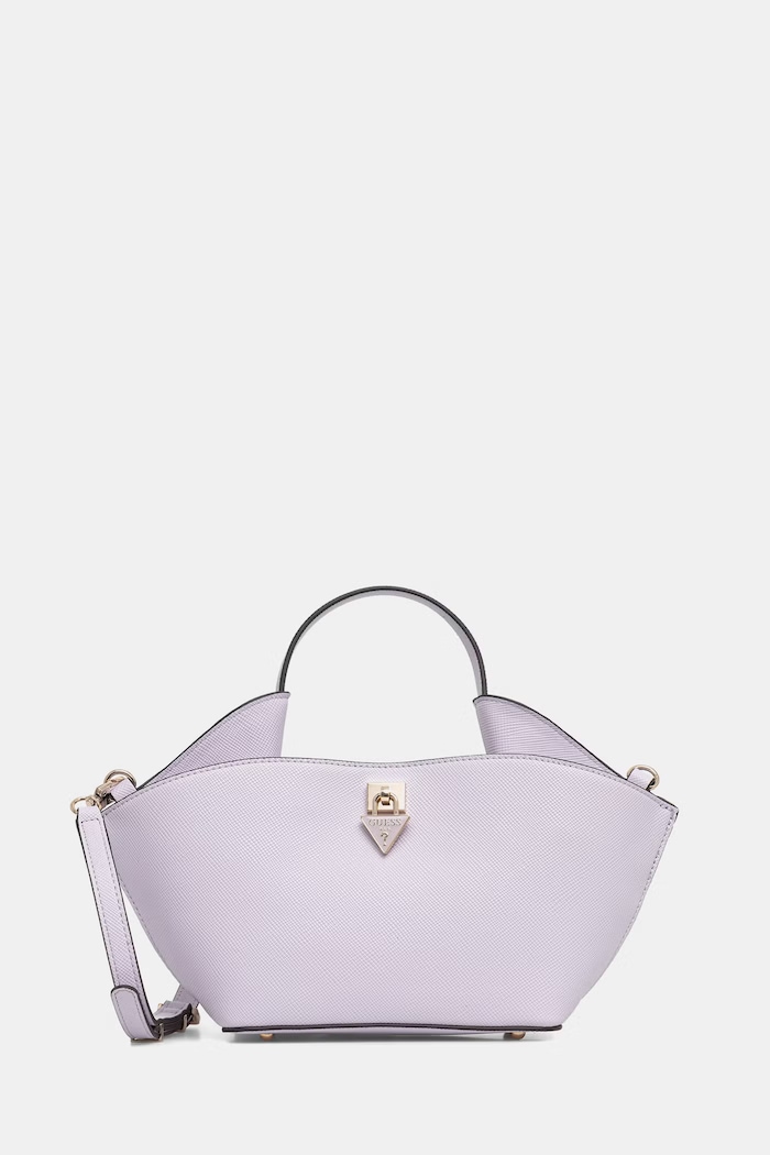 Guess torebka tote damska z imitacji skóry PATSIE fioletowy HWZG99.19750