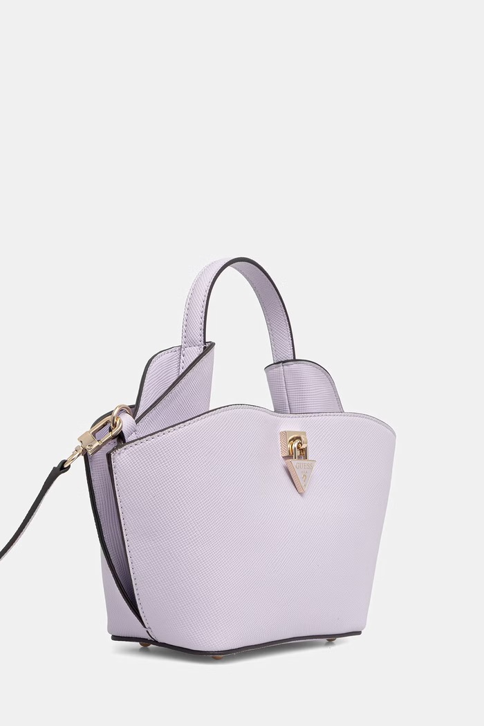 Guess torebka tote damska z imitacji skóry PATSIE HWZG99.19750 fioletowy SS26