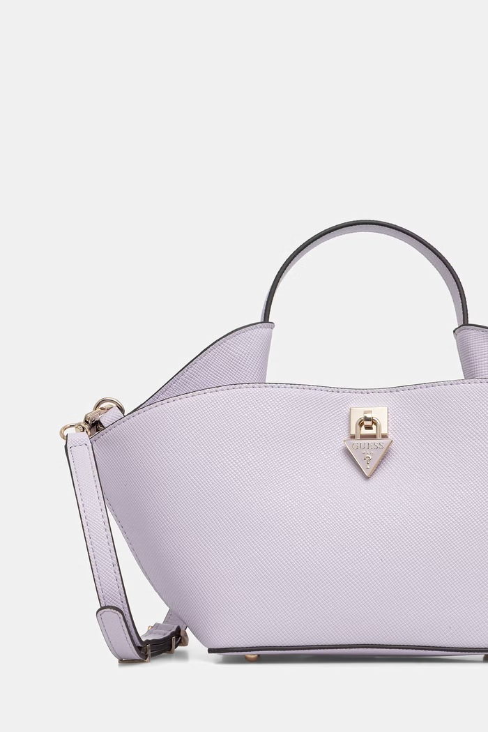 Guess torebka tote damska z imitacji skóry PATSIE fioletowy HWZG99.19750