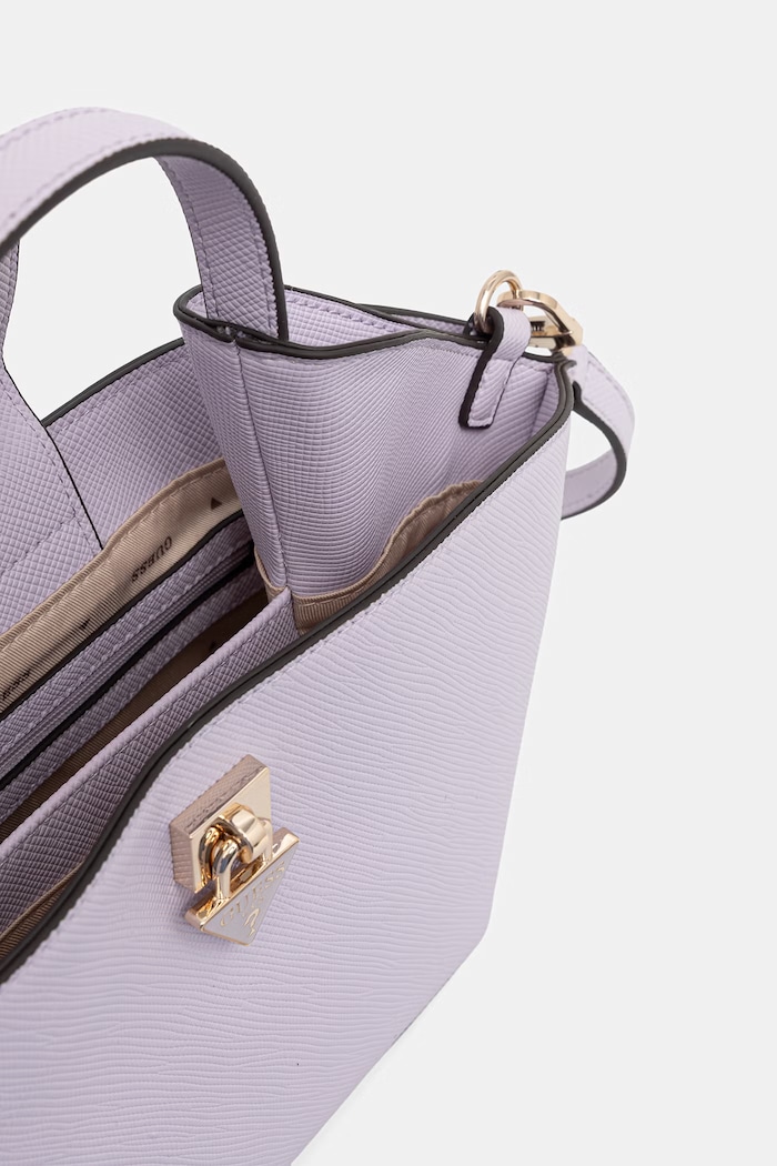 Guess torebka tote damska z imitacji skóry PATSIE HWZG99.19750 fioletowy
