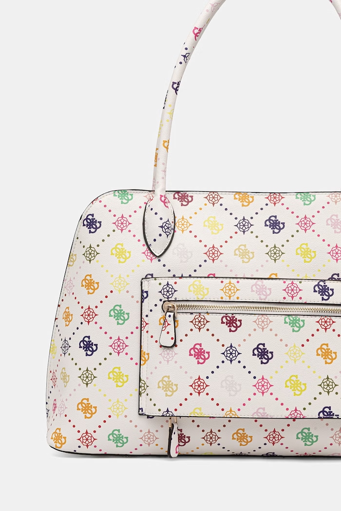 Doplňky Guess nákupní taška dámská z imitace kůže PATSIE TWGM99.19024 bílá