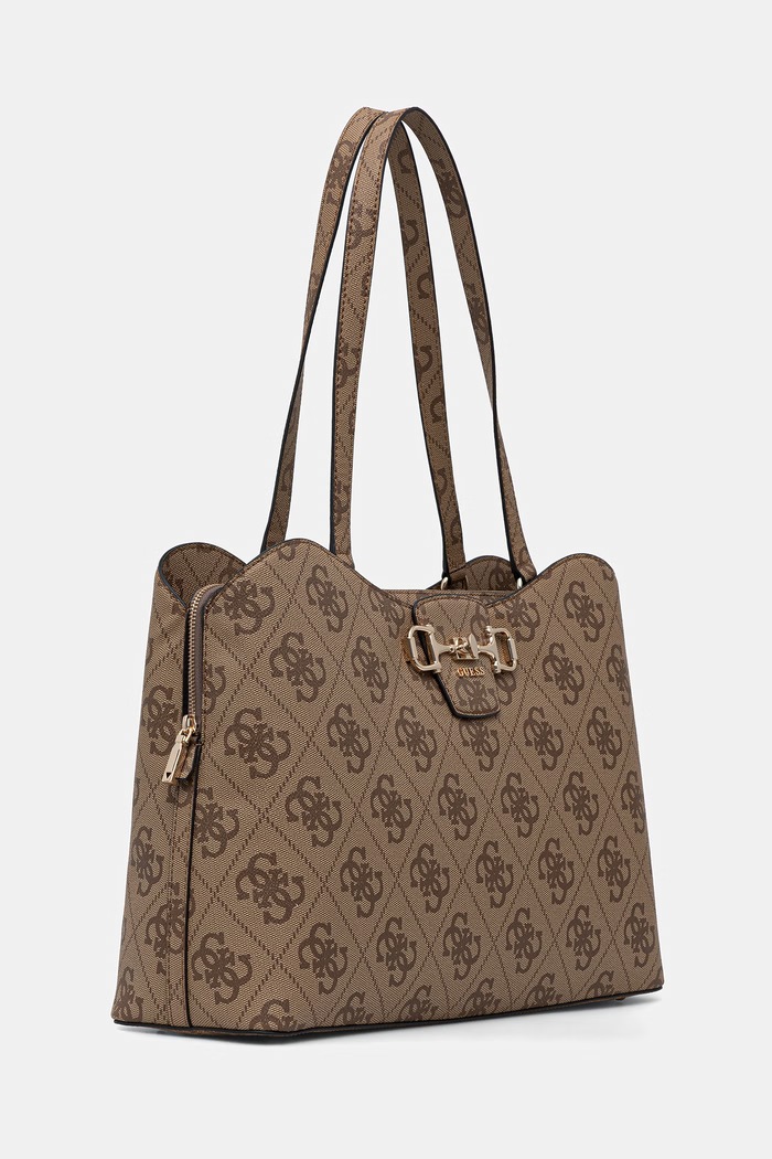 Guess geantă shopper pentru femei JANIE TWOB99.24024 bej SS26