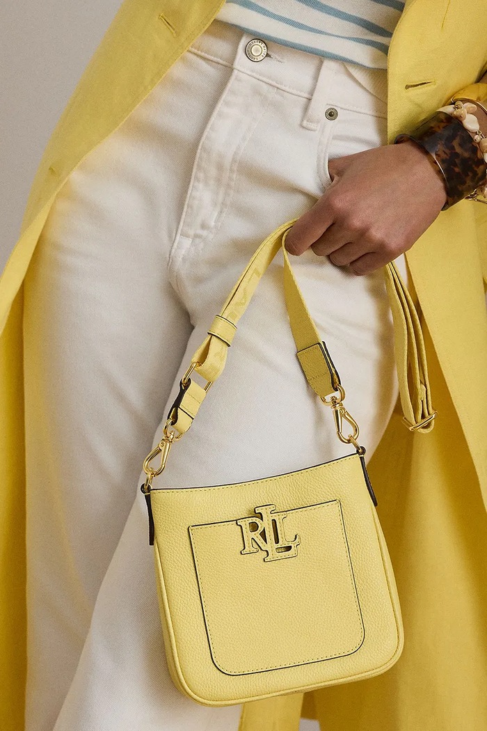 Lauren Ralph Lauren dámska kožená crossbody kabelka 431982184