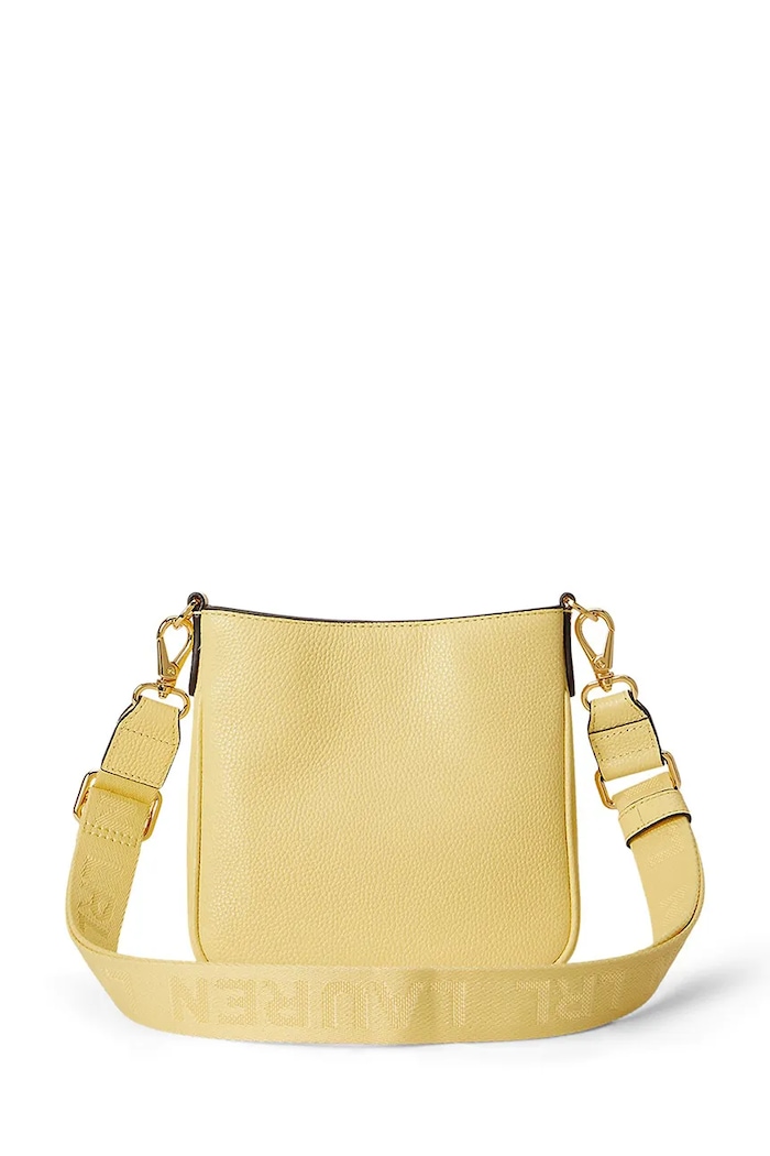 Lauren Ralph Lauren dámska kožená crossbody kabelka 431982184 žltá SS26