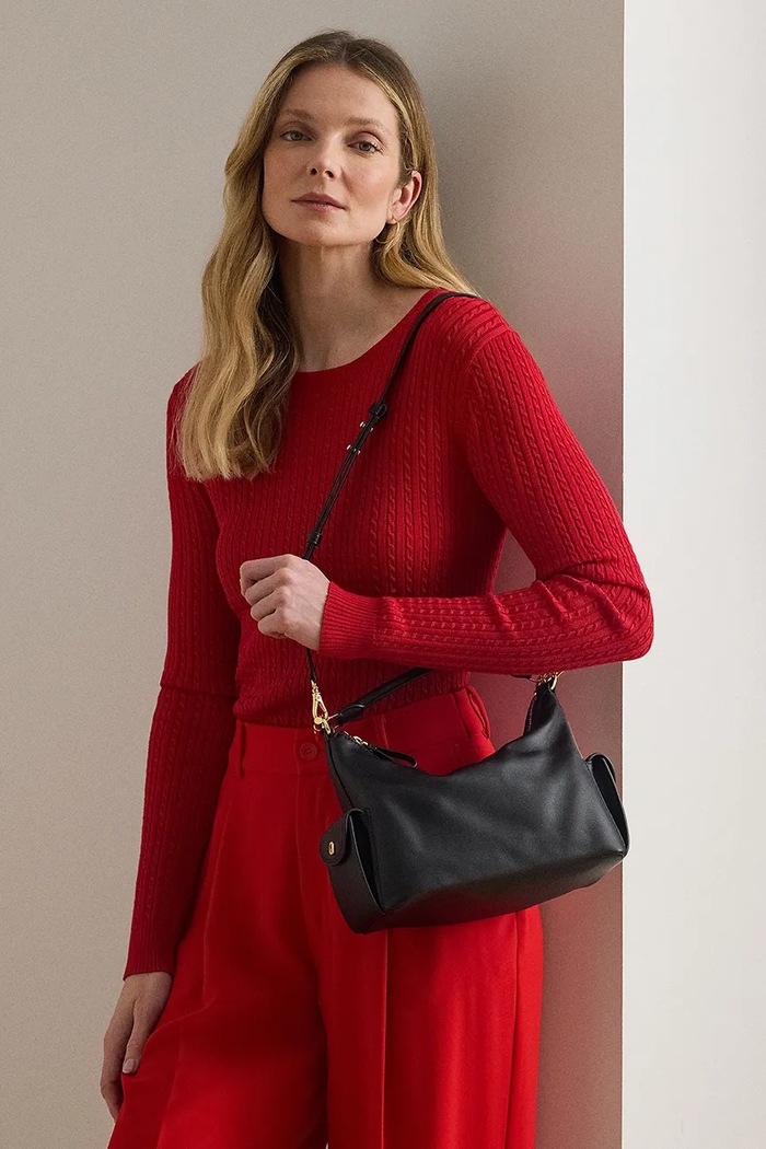 Lauren Ralph Lauren dámska kožená kabelka 431P06064