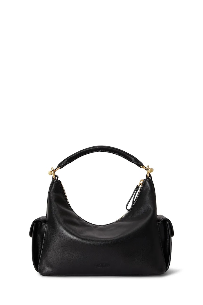 Doplnky Lauren Ralph Lauren dámska kožená kabelka 431P06064 čierna