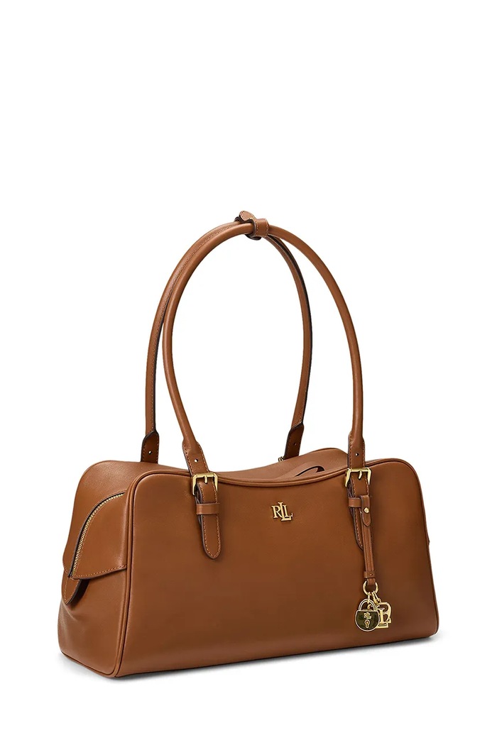 Usnjena torbica Lauren Ralph Lauren 431P06068 rjava SS26