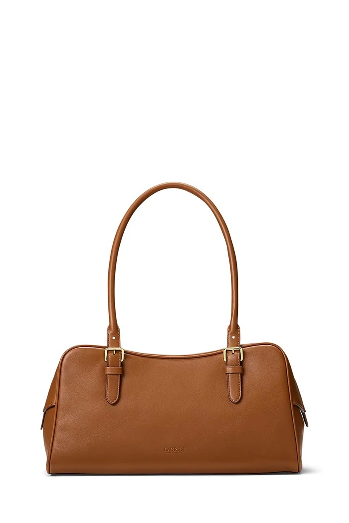 Dodatki Usnjena torbica Lauren Ralph Lauren 431P06068 rjava