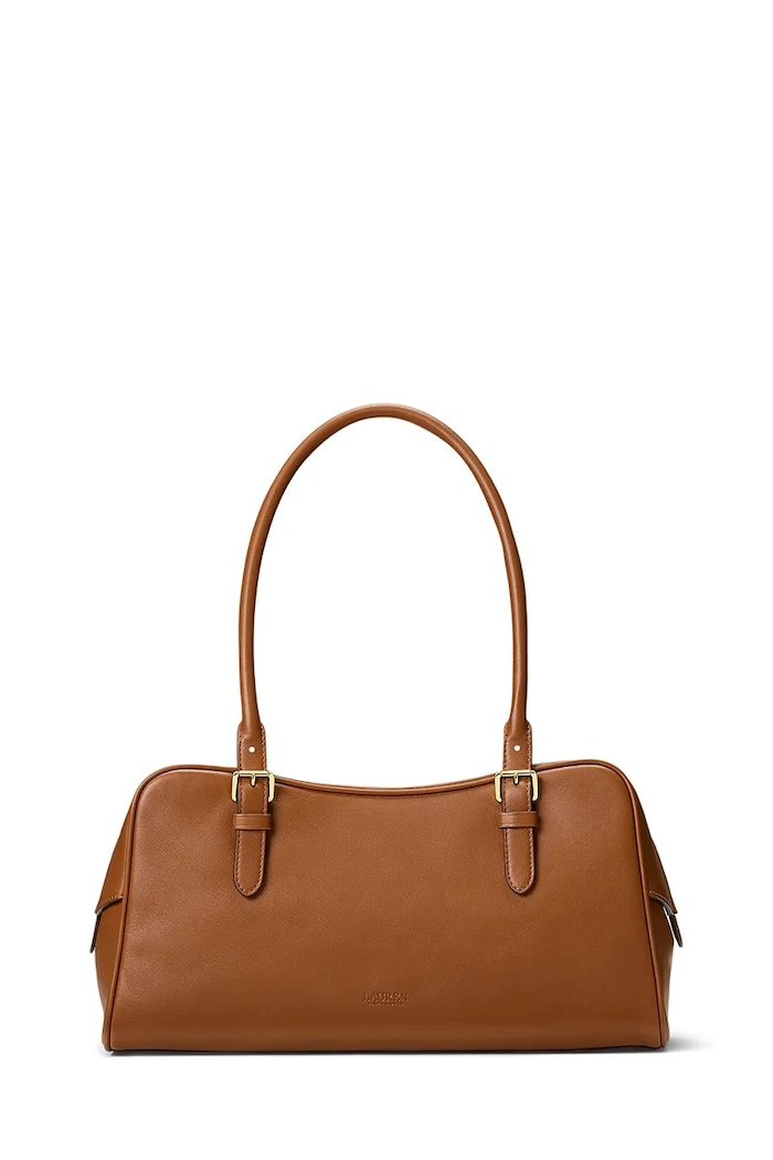 Dodatki Usnjena torbica Lauren Ralph Lauren 431P06068 rjava