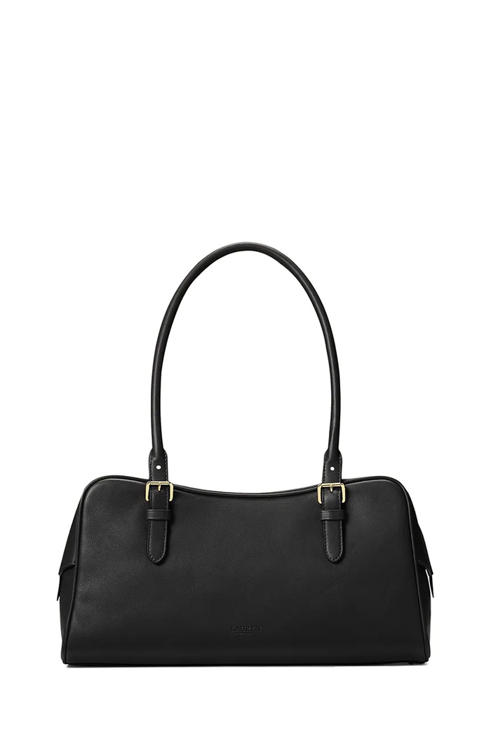 Dodatki Usnjena torbica Lauren Ralph Lauren 431P06068 črna