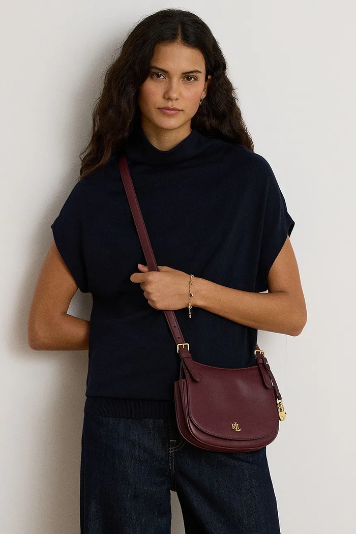 Lauren Ralph Lauren listonoszka damska skórzana 431P06070