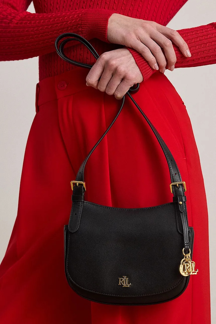 Lauren Ralph Lauren dámska kožená crossbody kabelka 431P06070