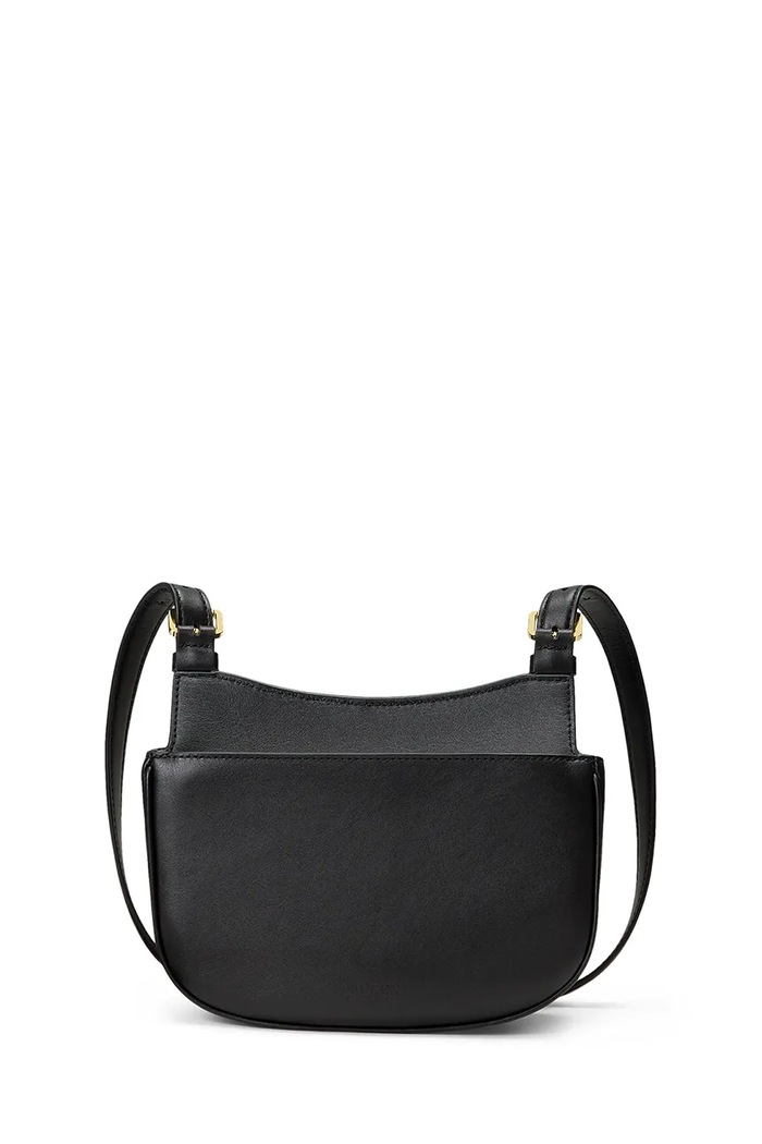 Doplnky Lauren Ralph Lauren dámska kožená crossbody kabelka 431P06070 čierna