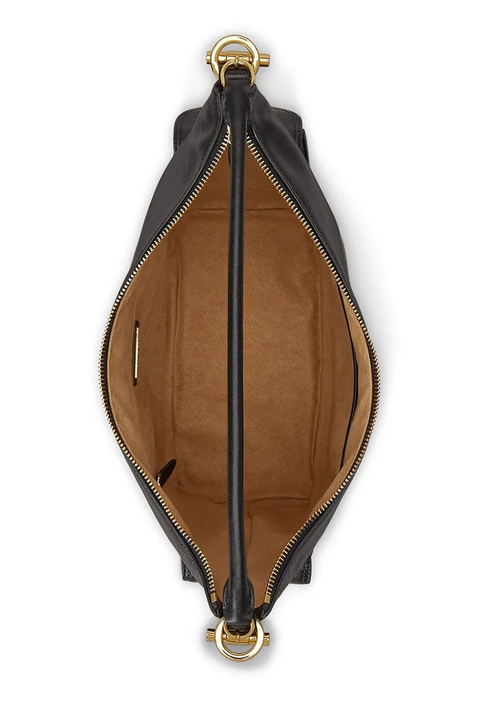 Lauren Ralph Lauren geantă de piele negru 431P10123