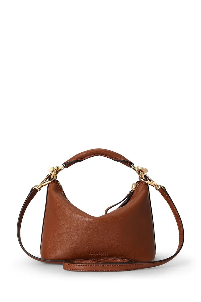 Kožená kabelka Lauren Ralph Lauren 431P10531 hnědá SS26