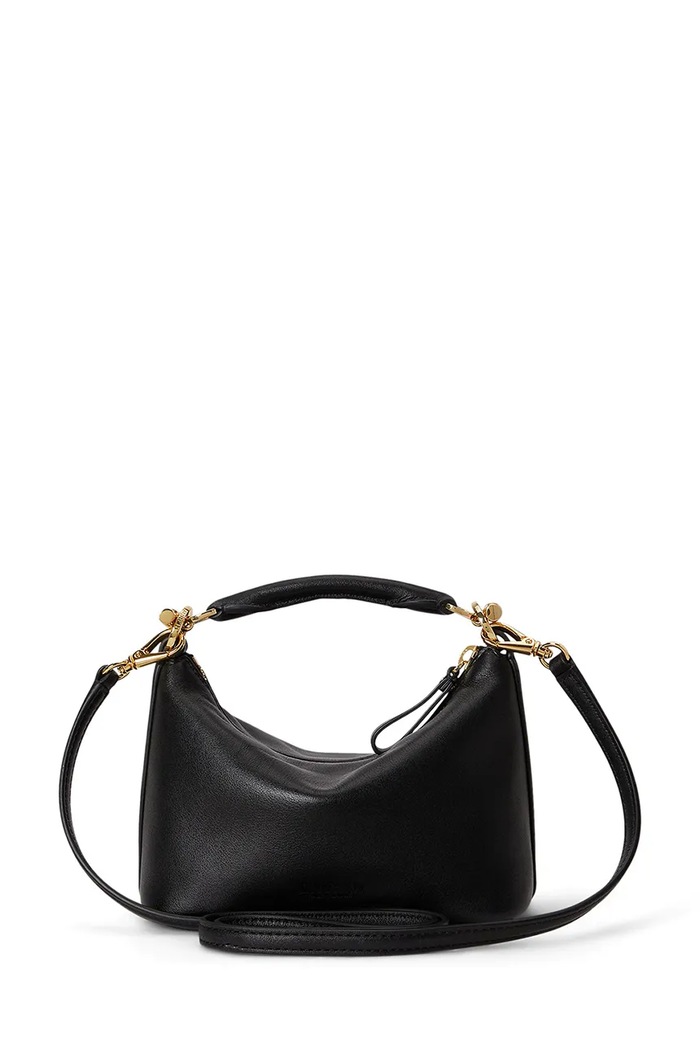 Dodatki Usnjena torbica Lauren Ralph Lauren 431P10531 črna