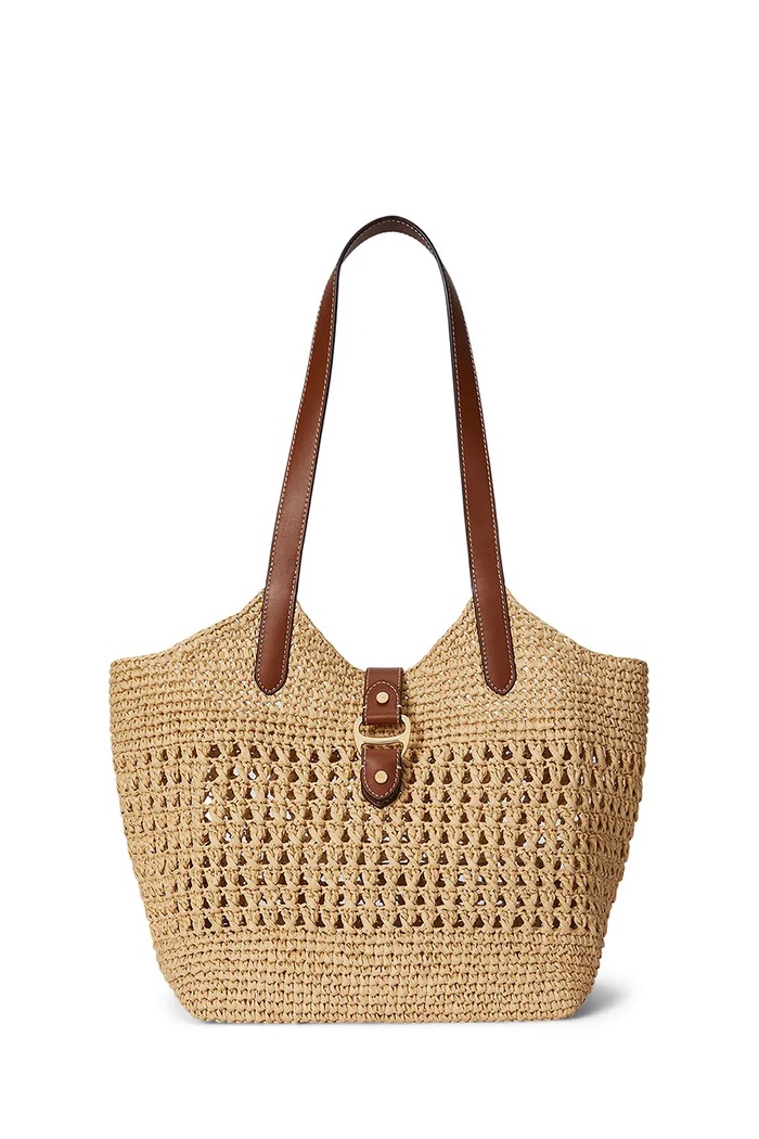 Lauren Ralph Lauren tote bag pentru femei bej 431P03408