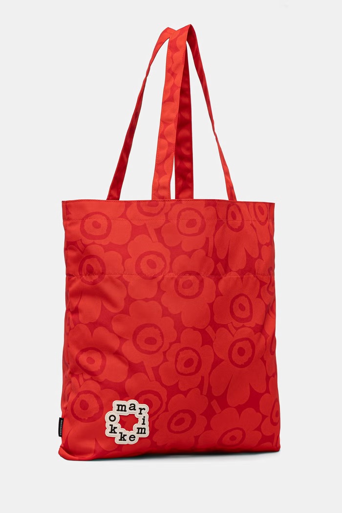 Marimekko geantă shopper pentru femei 095333 rosu SS26