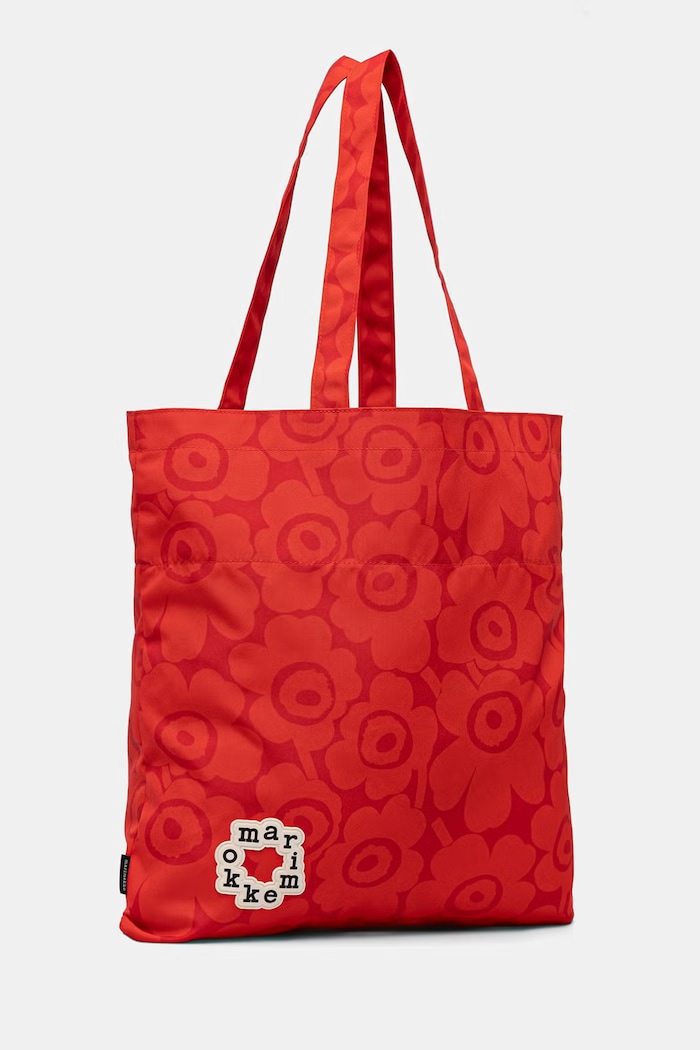 Marimekko geantă shopper pentru femei 095333 rosu SS26