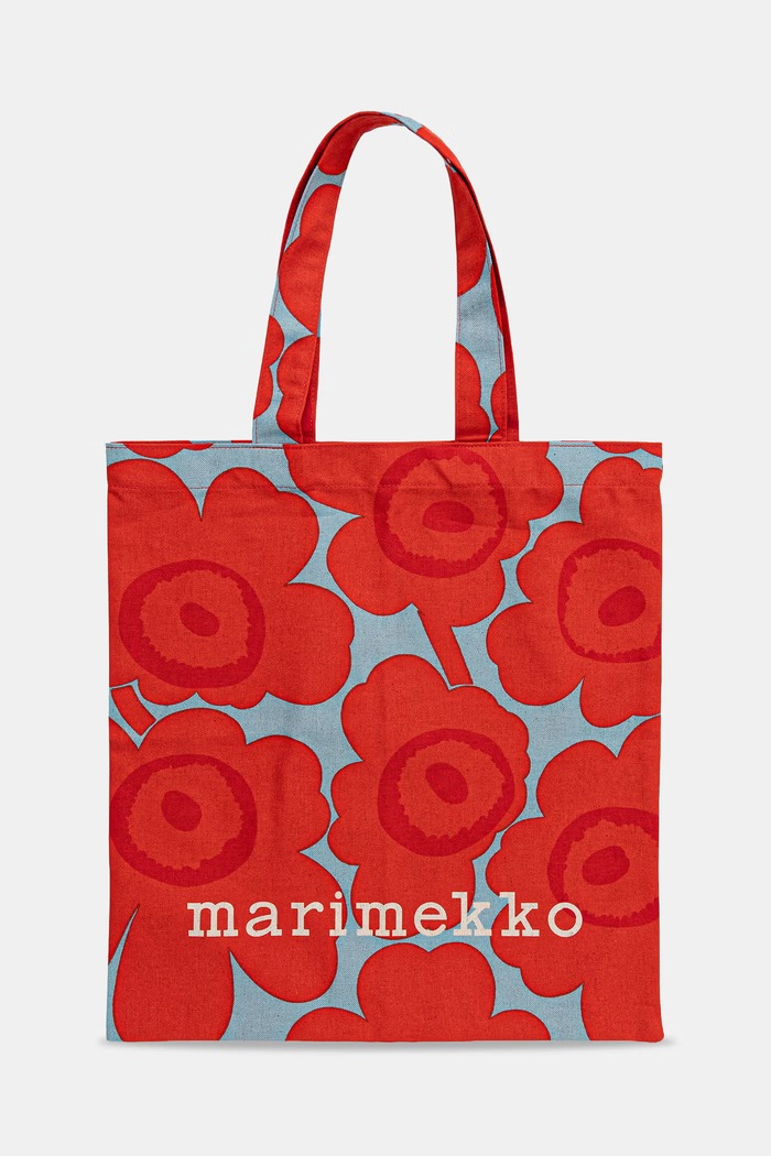 Marimekko tote torba ženska bombažna rdeča 095321