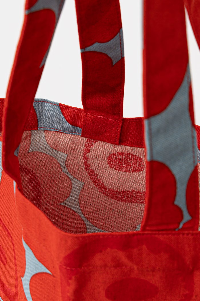 Marimekko tote torba ženska bombažna rdeča 095321