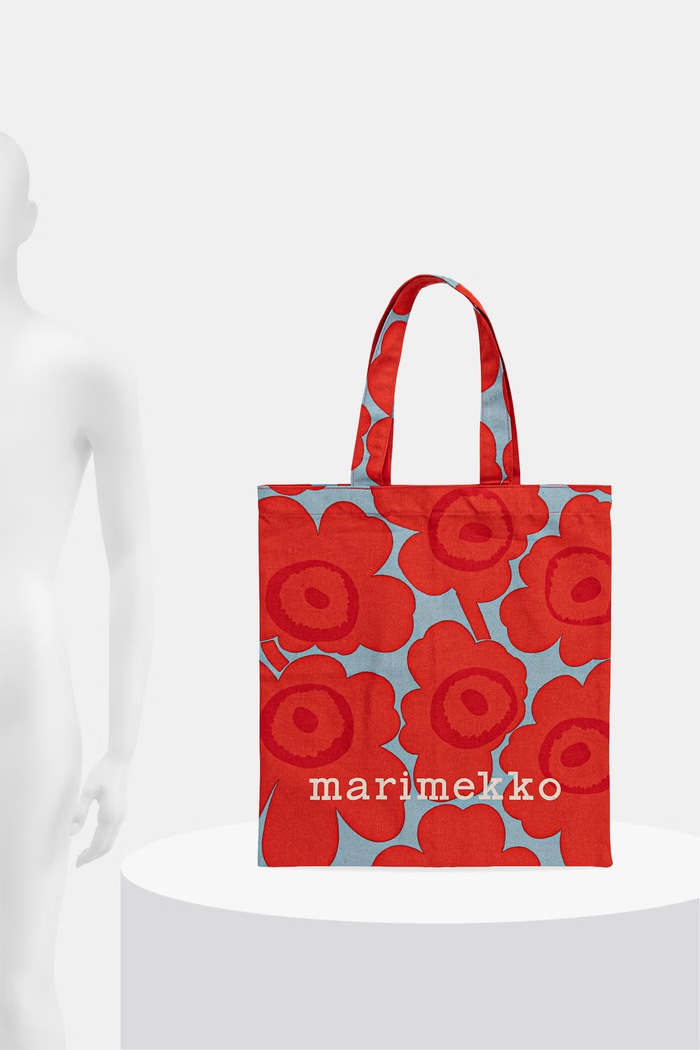 Marimekko tote torba ženska bombažna 095321 rdeča