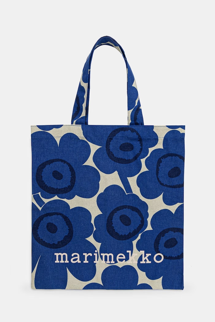 Marimekko tote torba ženska bombažna mornarsko modra 095321