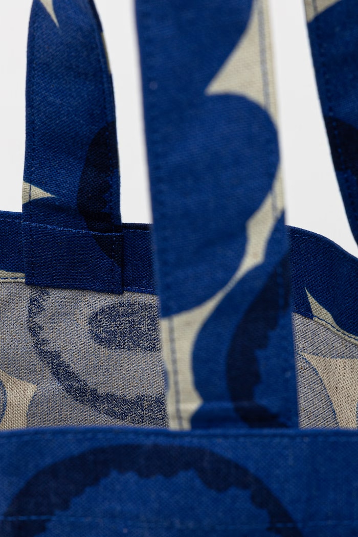 Marimekko tote torba ženska bombažna mornarsko modra 095321