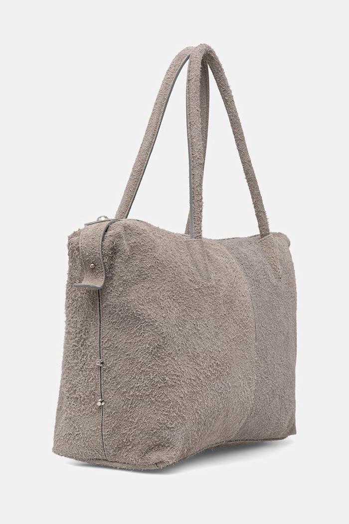Semišová kabelka MAX&Co. MCASAMBAG 2616511026200 sivá SS26
