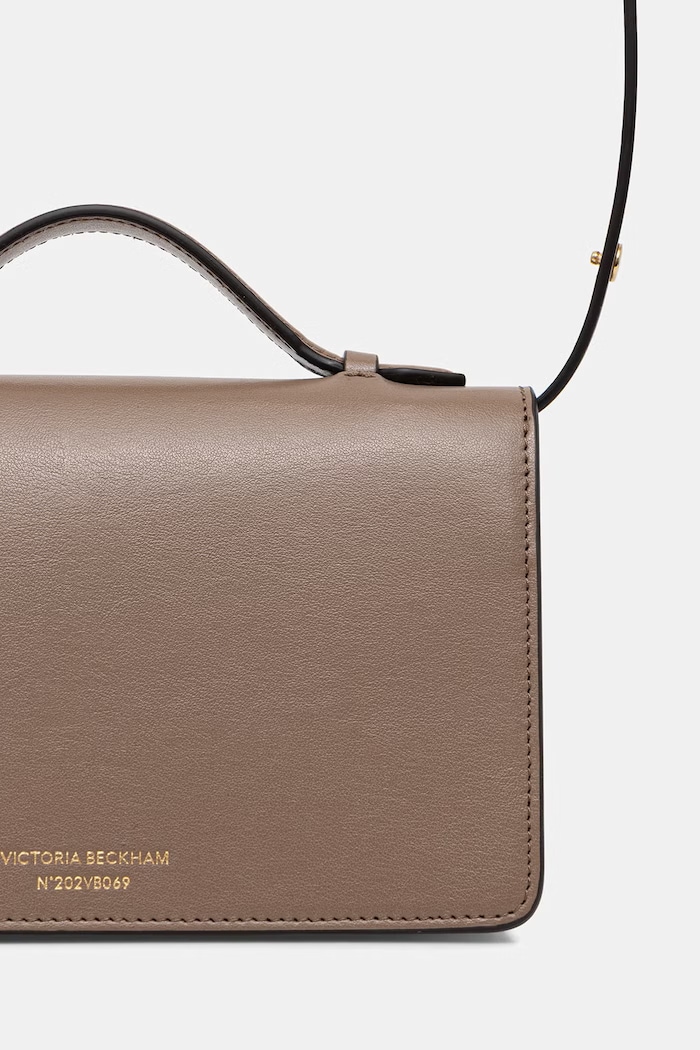 Doplňky Victoria Beckham crossbody kabelka dámská kožená Dorian B126AAC007425A hnědá