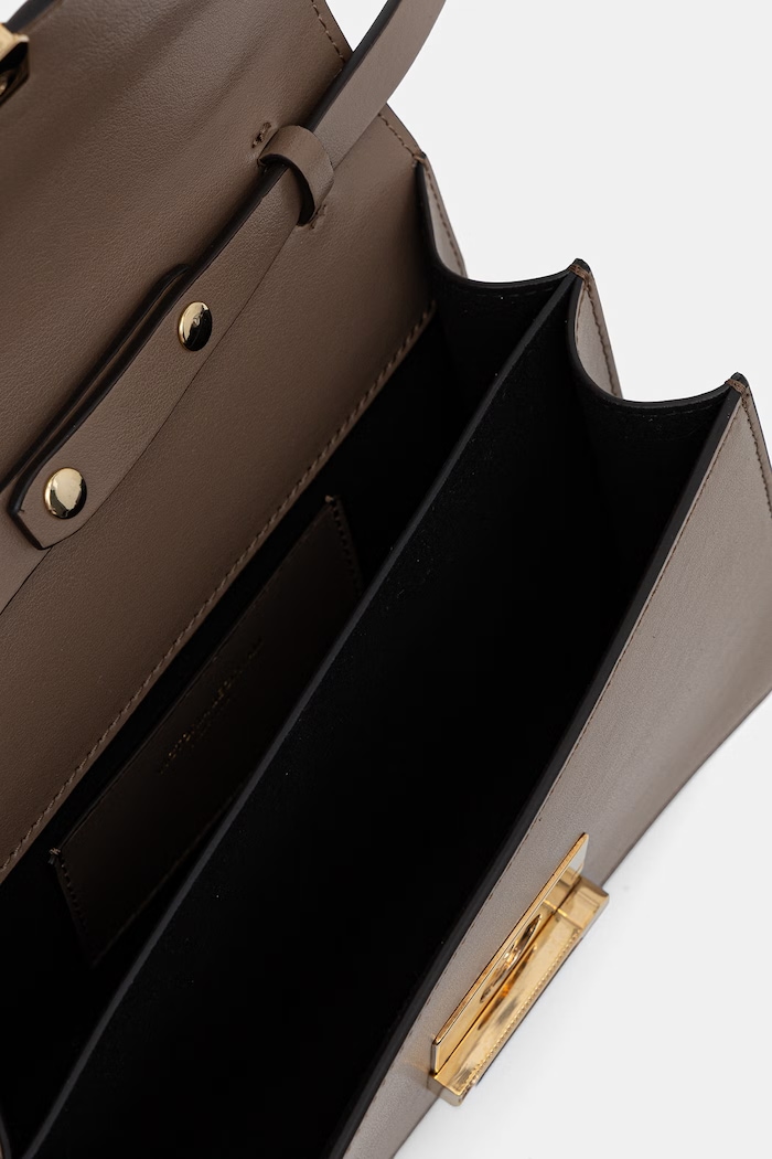 Victoria Beckham crossbody kabelka dámská kožená Dorian B126AAC007425A hnědá