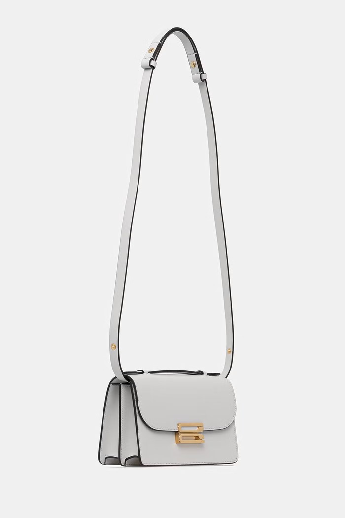 Victoria Beckham crossbody kabelka dámská kožená Dorian B126AAC007425A šedá SS26