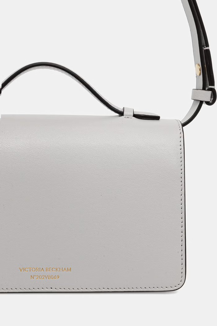 Doplňky Victoria Beckham crossbody kabelka dámská kožená Dorian B126AAC007425A šedá