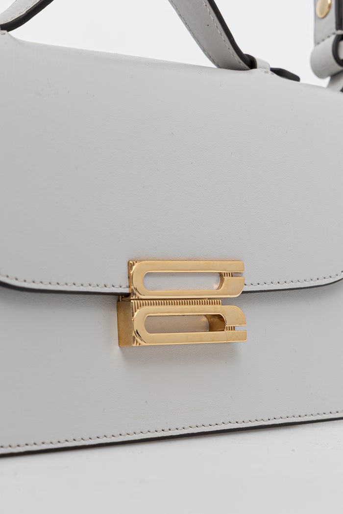 Victoria Beckham crossbody kabelka dámská kožená Dorian šedá B126AAC007425A