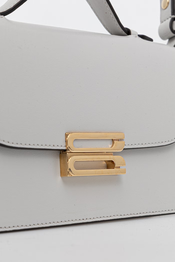 Victoria Beckham crossbody kabelka dámská kožená Dorian šedá B126AAC007425A