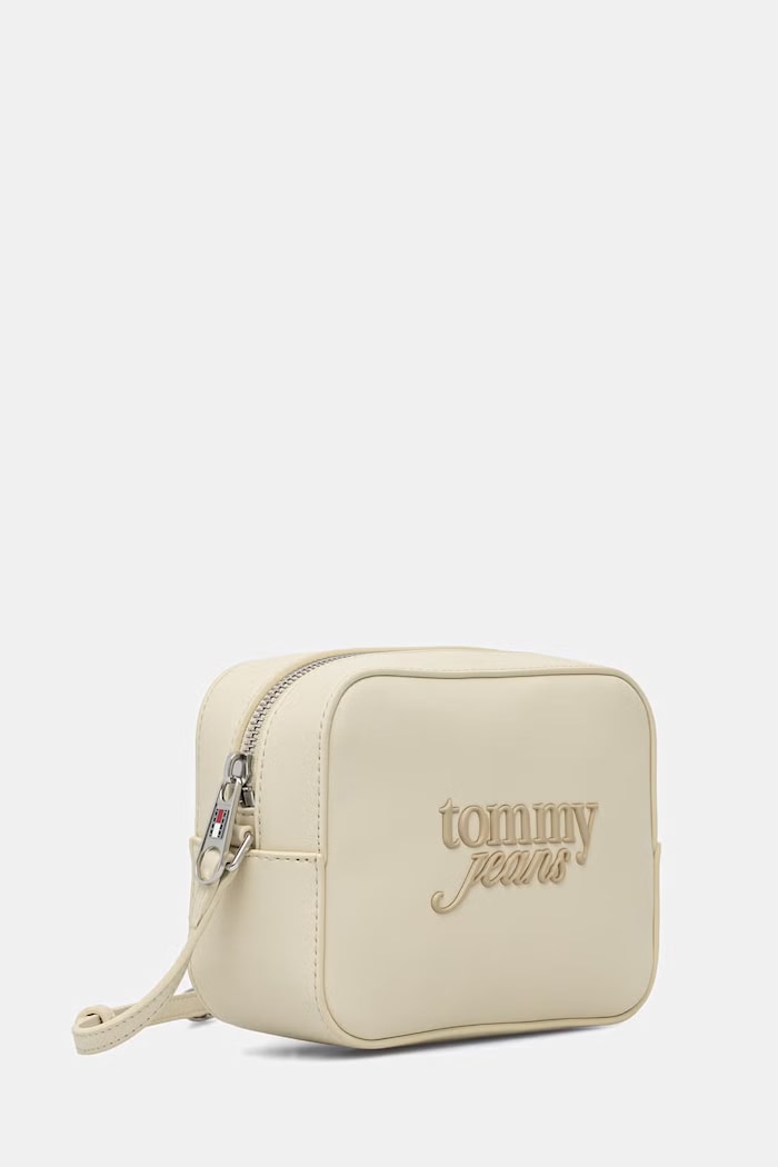 Tommy Jeans geantă crossbody pentru femei AW0AW18451 bej SS26