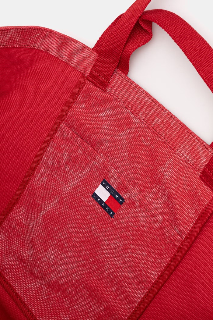 Tommy Jeans tote bag pentru femei AW0AW18466 rosu