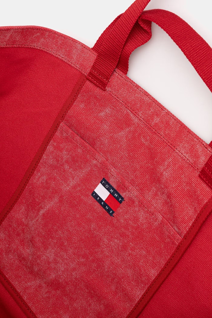 Tommy Jeans tote bag pentru femei AW0AW18466 rosu