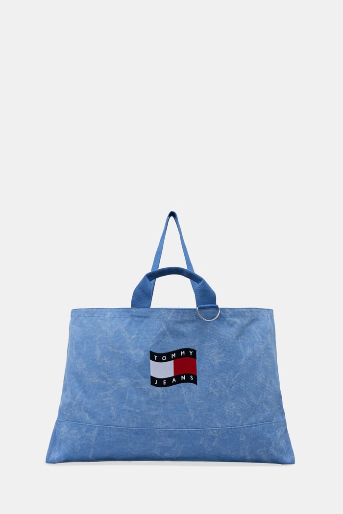 Tommy Jeans tote taška dámská modrá AW0AW18466