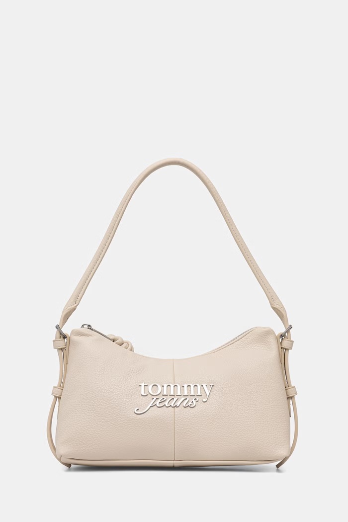 Tommy Jeans kabelka dámska z imitácie kože béžová AW0AW18468