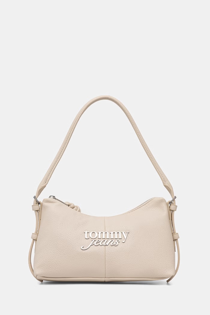 Tommy Jeans kabelka dámska z imitácie kože béžová AW0AW18468