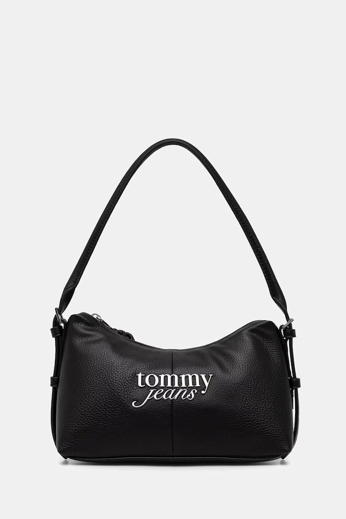Tommy Jeans kabelka dámska z imitácie kože čierna AW0AW18468
