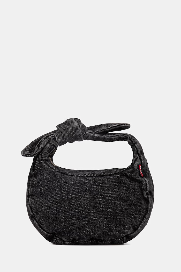 Τζιν τσάντα Levi's BABY BROOKLYN W/ KNOT υφασμάτινο μαύρο 005FD