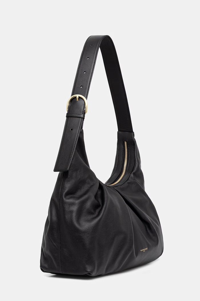 Maison Kitsuné Bloom kabelka dámska kožená QU05103LR0058 čierna SS26