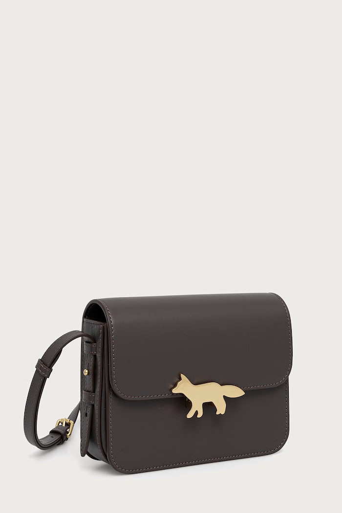 Maison Kitsuné Edie torebka crossbody damska skórzana QU05170LR0001 brązowy SS26
