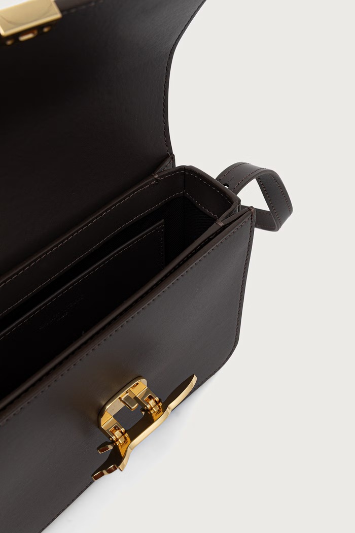 Maison Kitsuné Edie torebka crossbody damska skórzana QU05170LR0001 brązowy