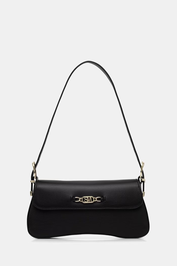 Steve Madden geantă baguette pentru femei, cu imitație de piele Balicent negru SM13002287